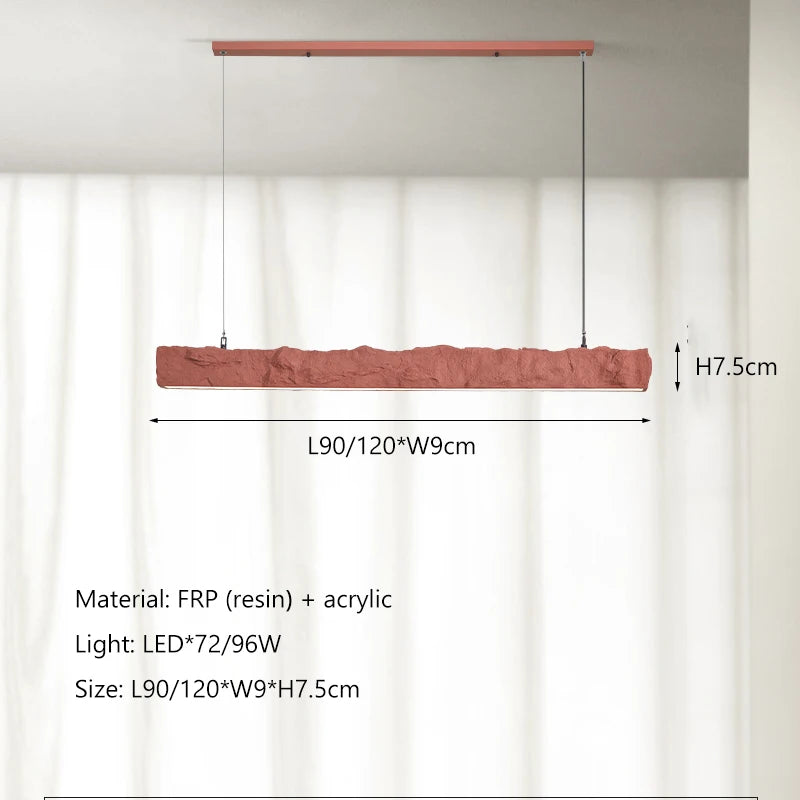 suspension minimaliste nordique wabi sabi led bar restaurant