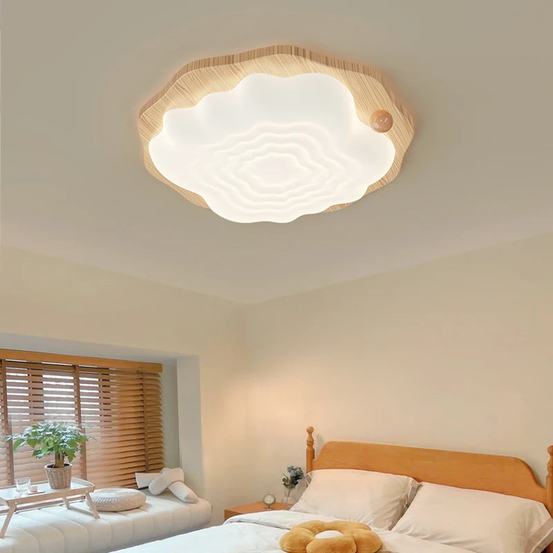 lustre qiyimei bois gradation lampes suspendues décoratives - vue 5 sur 14