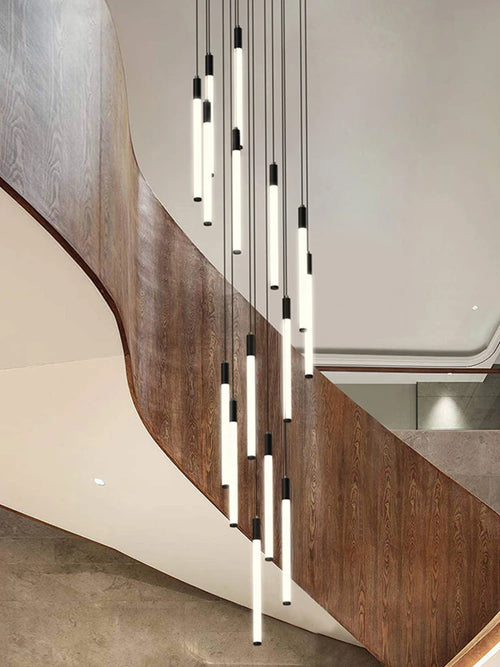 lustre moderne suspendu pour éclairage intérieur design loft - vue 3 sur 18