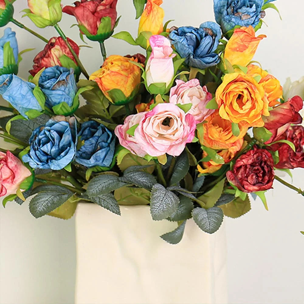 fleurs de rose artificielles pour mariage anniversaire et décoration festive - vue 3 sur 13