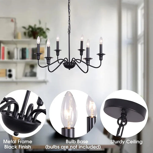 lustre vintage en métal style industriel pour éclairage classique - vue 7 sur 7