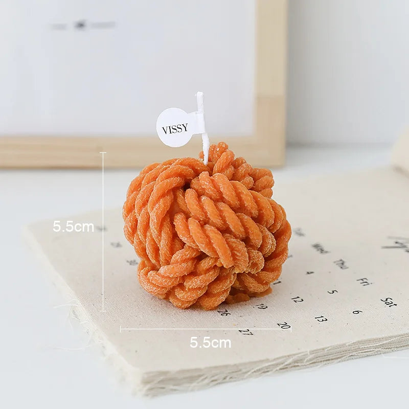 bougie parfumée en forme de boule en cire de soja décorative et mignonne - vue 12 sur 14