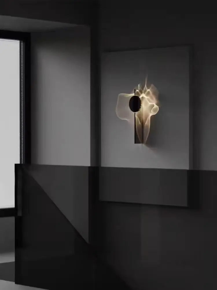 applique murale led chromée en acier inoxydable style science-fiction - vue 6 sur 9