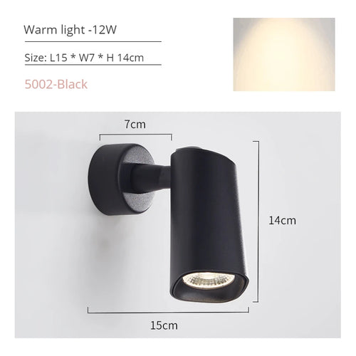 applique murale led moderne rotative pour décoration intérieure - vue 13 sur 20