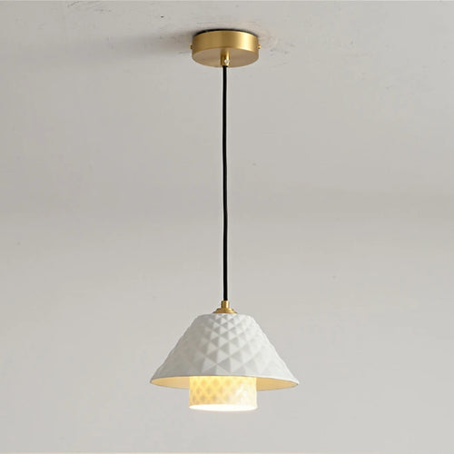 lustre en céramique doré style contemporain pour décoration intérieure - vue 5 sur 11