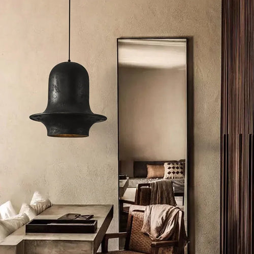 Rétro Loft E27 résine suspension lumières nordique peint Wabi Sabi Led suspension pour Bar maison déco suspension luminaires Luminarias - vue 2 sur 8