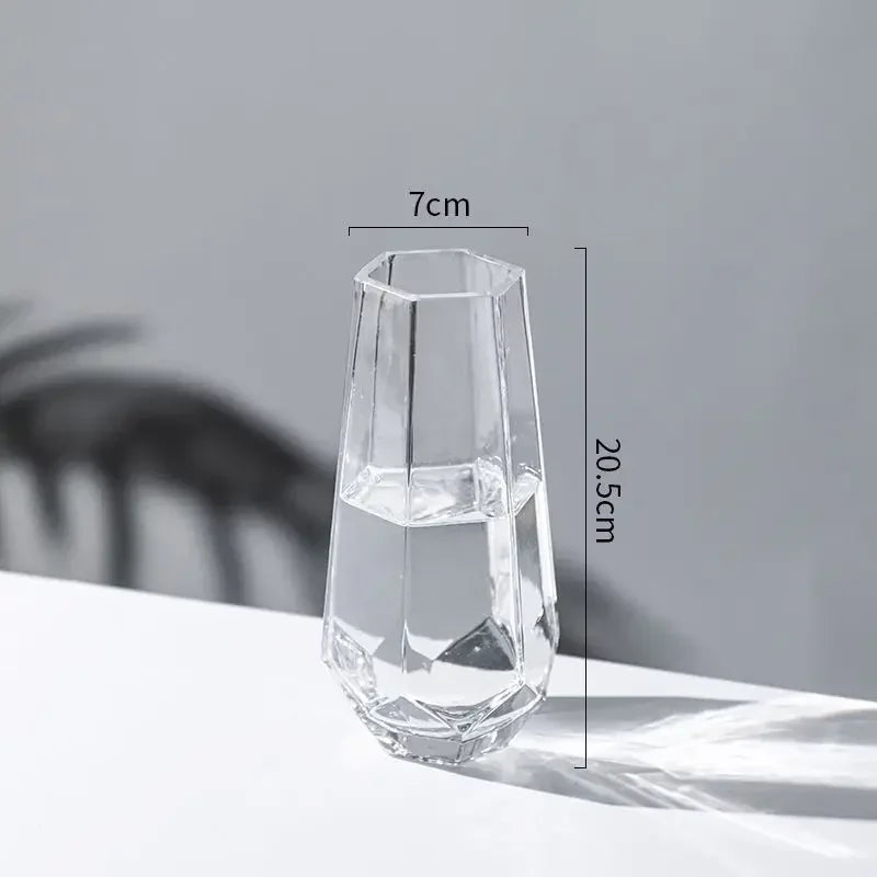 vase créatif en verre transparent pour fleurs décoratives - vue 14 sur 14