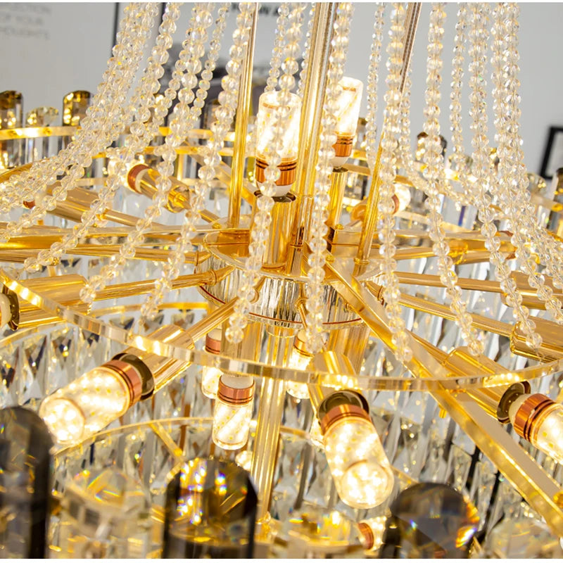 lustre en cristal design contemporain pour intérieur élégant - vue 6 sur 11