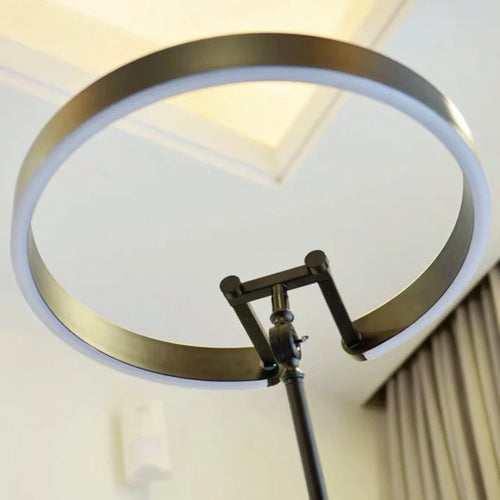 lampadaire led dimmable design nordique c anneau pour décoration maison - vue 4 sur 12