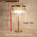 lampe de bureau en cristal de cuivre design moderne luxe
