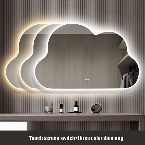 miroir nuage horizontal de luxe avec éclairage led pour maquillage - vue 9 sur 8