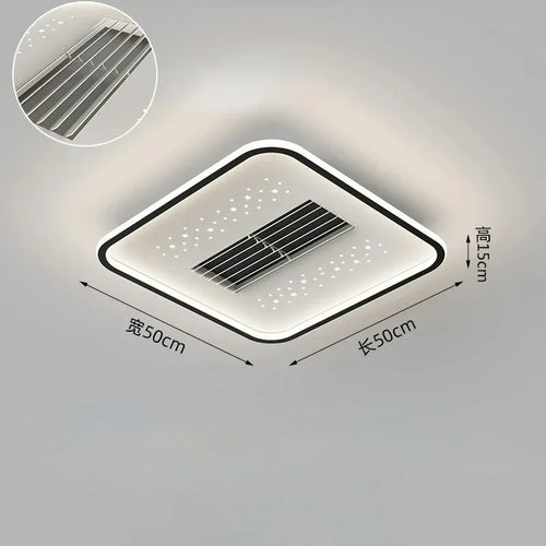 plafonnier moderne avec ventilateur sans pales invisible