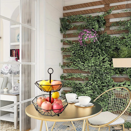 panier à fruits en fer multifonctionnel pour cuisine et bureau - vue 4 sur 8