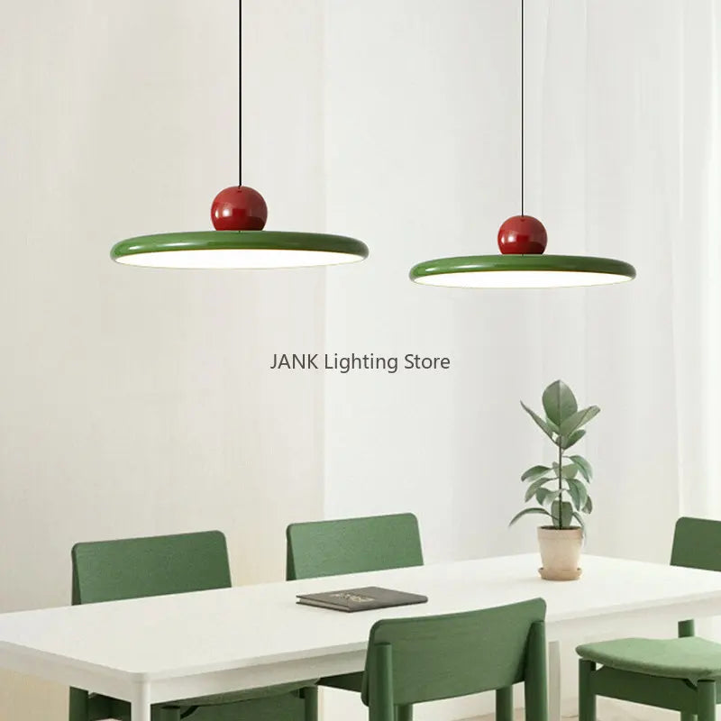 Rétro médiéval Bauhaus soucoupe volante suspension Restaurant salon étude lustre créatif LED lampe de décoration intérieure - vue 4 sur 15