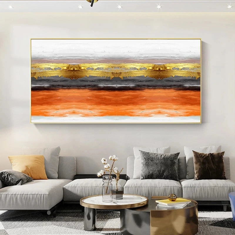décoration murale abstraite personnalisable peinture sur toile artisanale - vue 6 sur 9