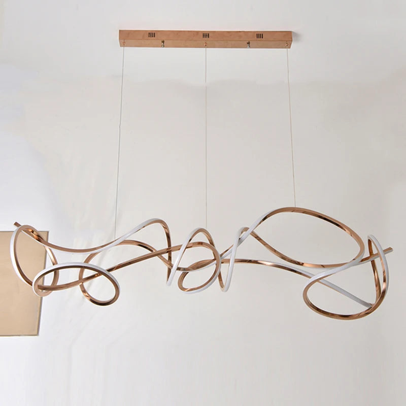lustre moderne design pour éclairage intérieur élégant et raffiné - vue 4 sur 8