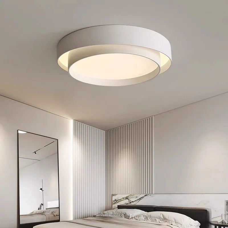 plafonnier moderne rond pour un éclairage créatif et nordique - vue 4 sur 8