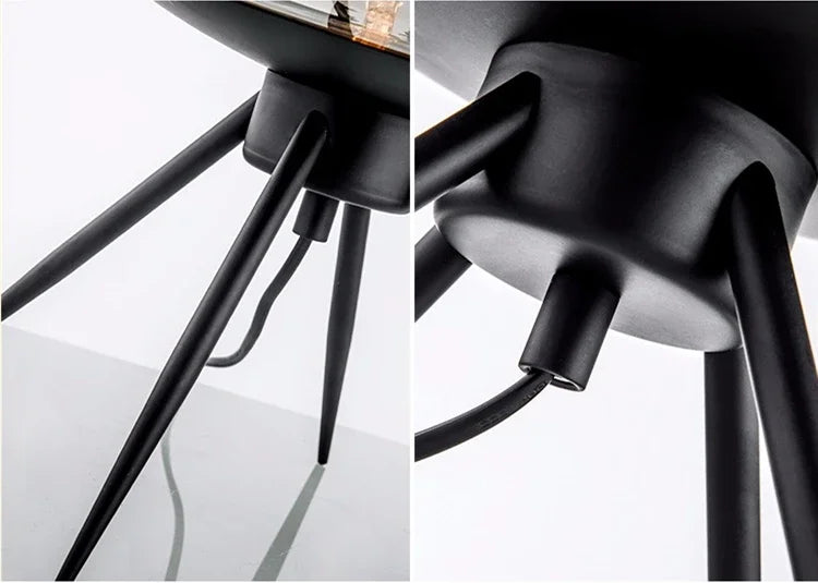 lampe de table led nordique moderne en verre pour décoration nocturne - vue 6 sur 10
