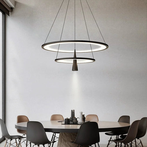 lustre moderne en cercle pour décoration intérieure élégante - vue 3 sur 10
