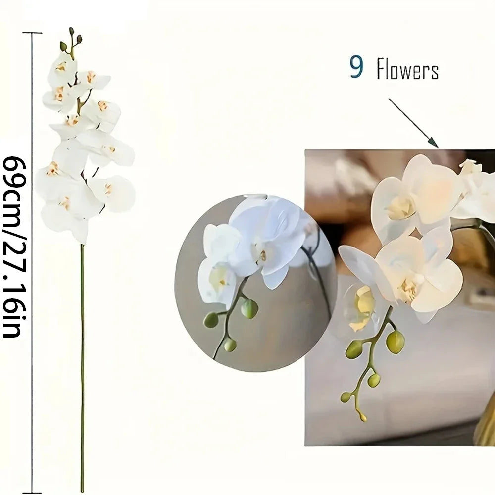 branches de fleurs artificielles orchidées pour décoration et événements - vue 5 sur 11
