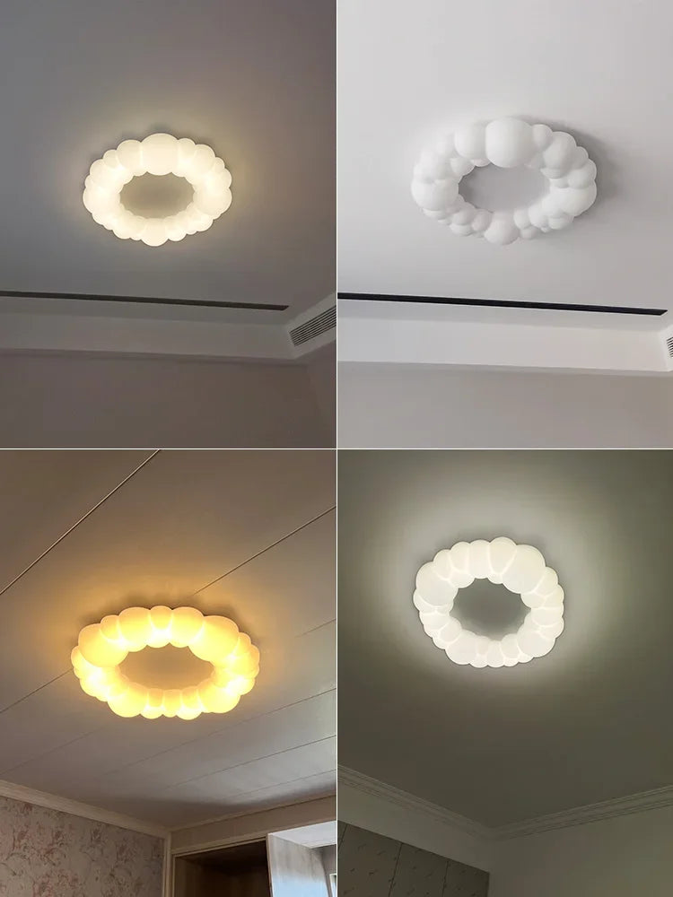 Nordic Living Room Pendant Lamp Modern Simple Atmosphere Cream Wind Lamp Decoration Bubble Restaurant Lamp Master Bedroom Lamps - vue 3 sur 12