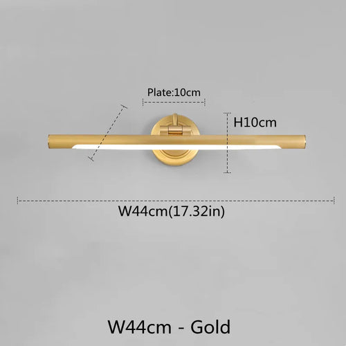 Américain Led salle de bain applique miroir lampe noir Bronze lampes de vanité pour la maison moderne intérieur appliques murales luminaire Makeu - vue 8 sur 11