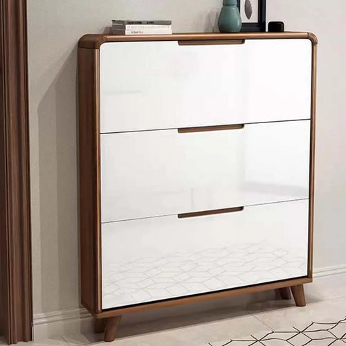 meuble à chaussures en bois design moderne gain de place luxe - vue 2 sur 22