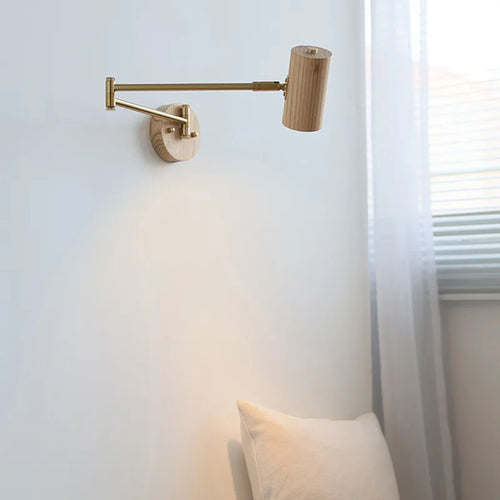 applique murale wabi-sabi à bras long pivotant avec interrupteur - vue 5 sur 11