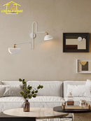 applique murale design industrielle bras pivotant avec interrupteur