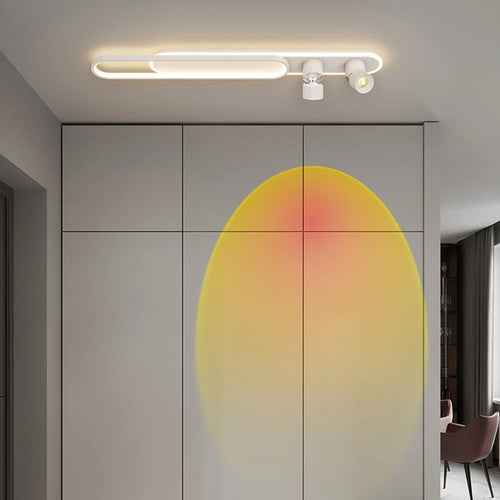 plafonnier mural moderne minimaliste pour balcon long - vue 4 sur 14