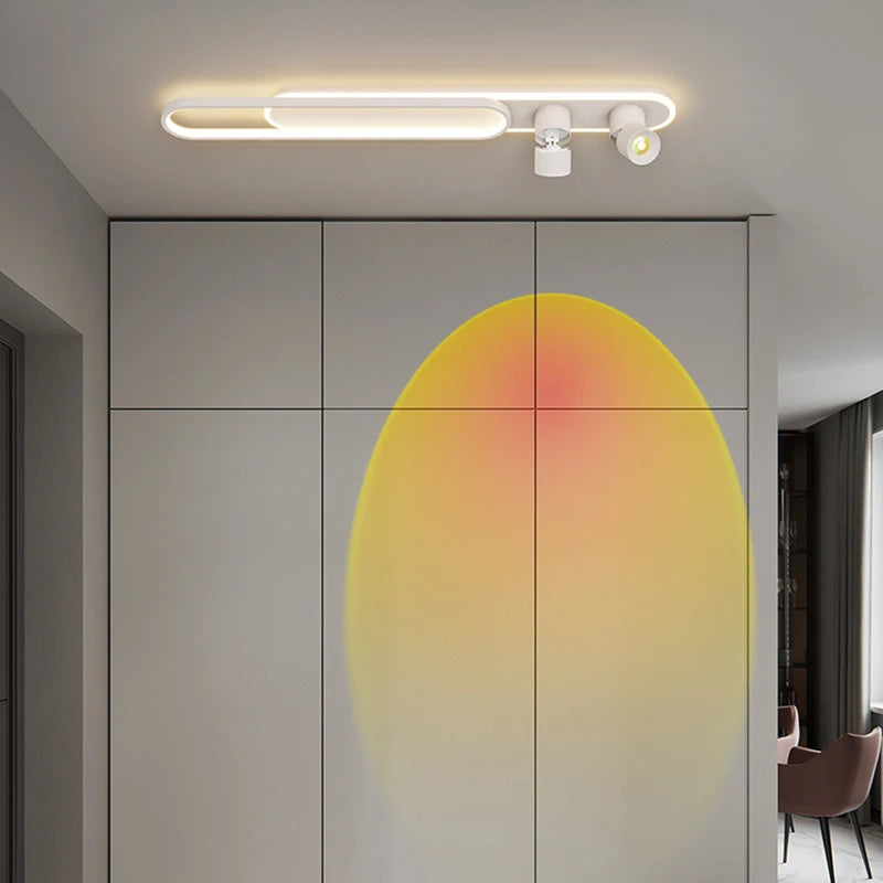 plafonnier mural moderne minimaliste pour balcon long - vue 4 sur 14