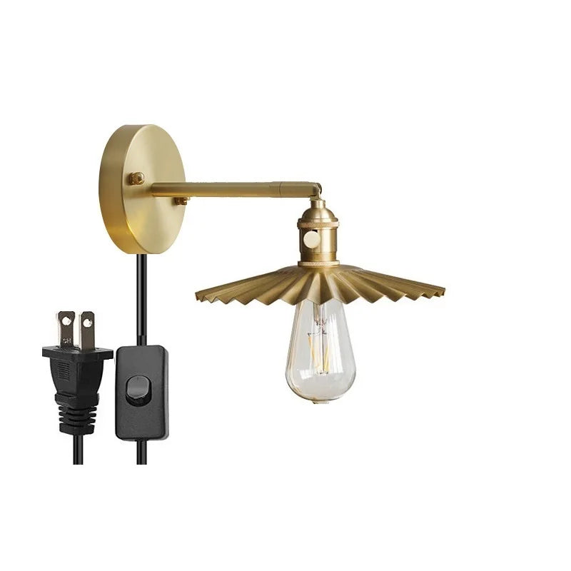 IWHD nordique moderne cuivre applique murale LED lampes applique décor à la maison éclairage intérieur chambre salle de bains salon escalier lumière Luminaria - vue 25 sur 32