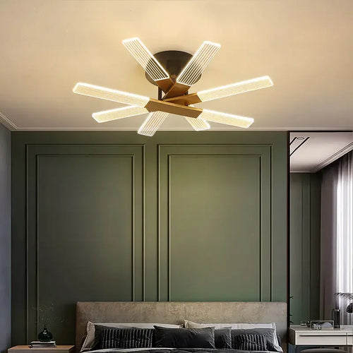 lustre acrylique dimmable moderne pour décoration intérieure élégante - vue 7 sur 12