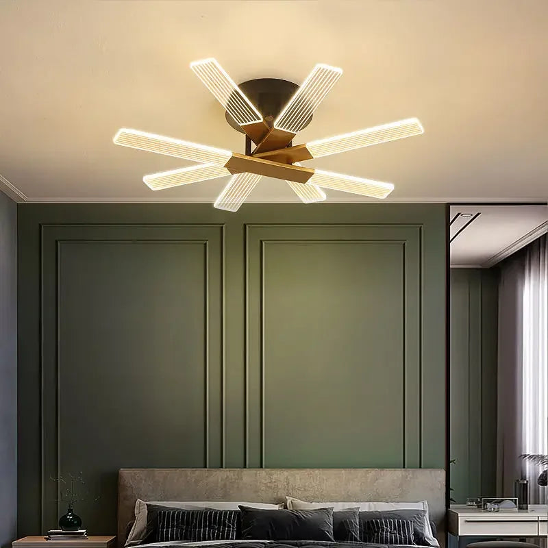 lustre acrylique dimmable moderne pour décoration intérieure élégante - vue 6 sur 12
