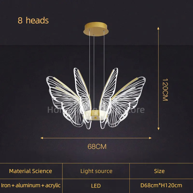 lustre nordique moderne à led design créatif décoratif - vue 9 sur 9
