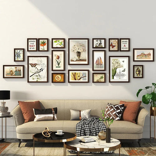ensemble de cadres photo créatifs pour décoration moderne - vue 9 sur 8