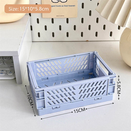 panier pliable empilable pour rangement maquillage bijoux jouets - vue 16 sur 19