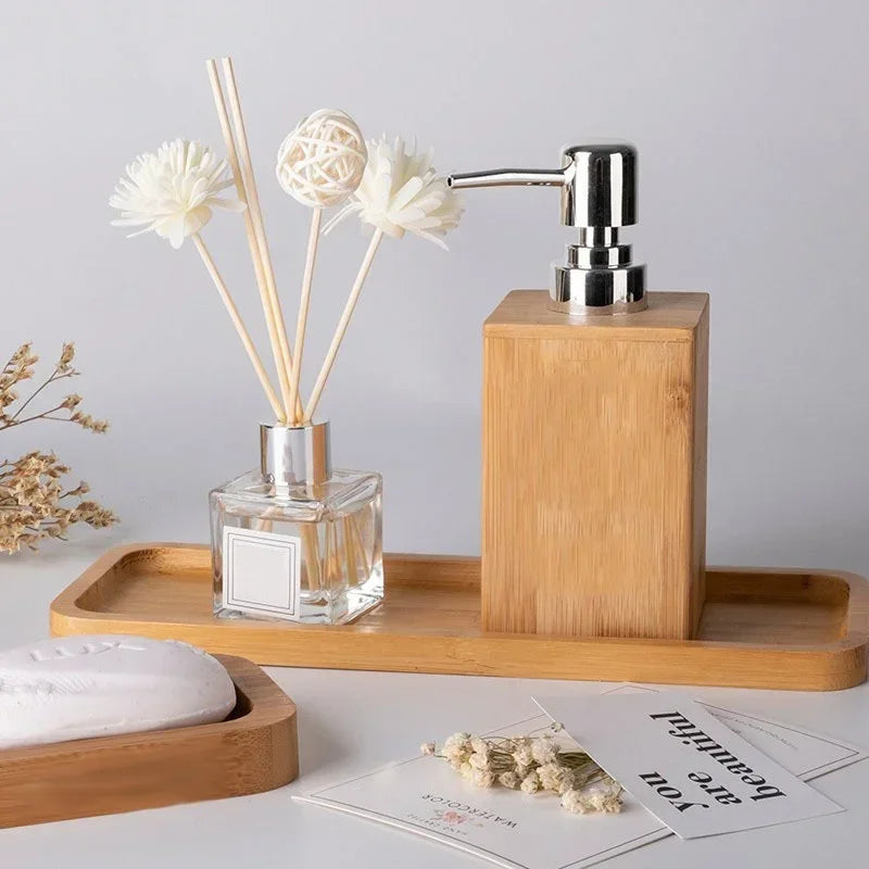 distributeur de savon liquide avec pompe pour salle de bain - vue 2 sur 7
