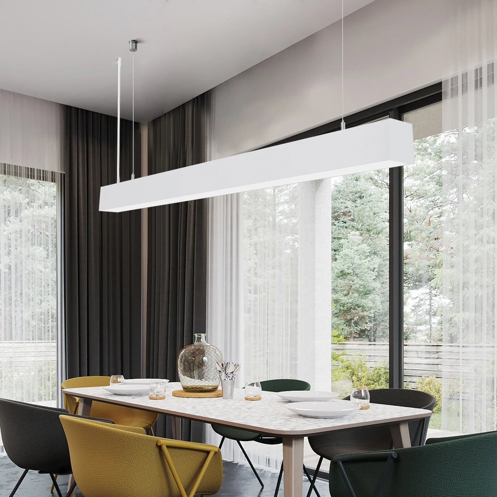 suspension lumineuse réglable pour intérieur moderne et élégant - vue 5 sur 8