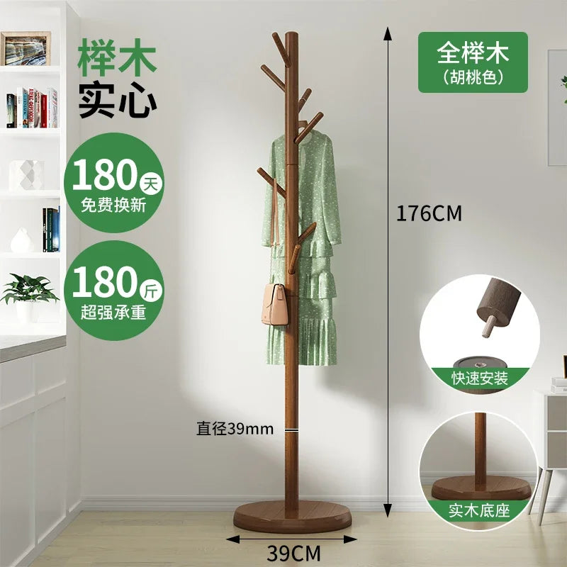 porte-manteau en bois pour chaussures et vêtements d'extérieur - vue 11 sur 15