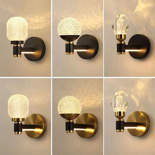 applique murale de luxe à led design moderne chaleureux décoratif - vue 4 sur 12