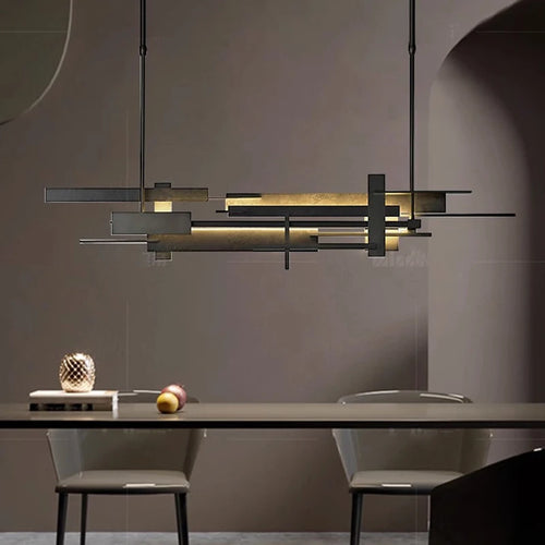Lustre design LED design moderne décoratif intérieur - vue 6 sur 11