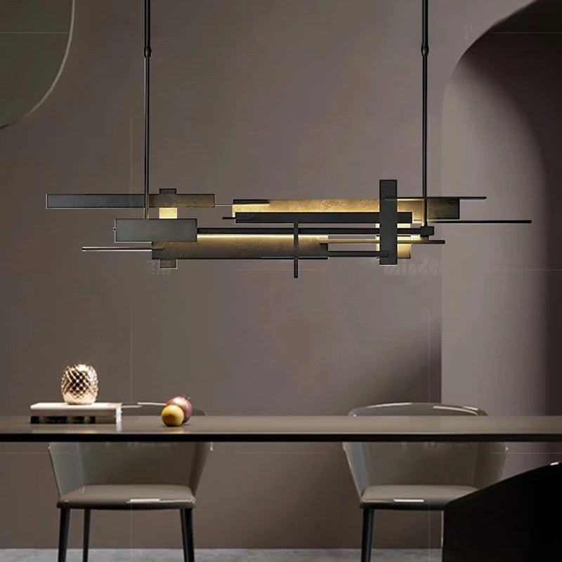 Lustre design LED design moderne décoratif intérieur - vue 5 sur 11