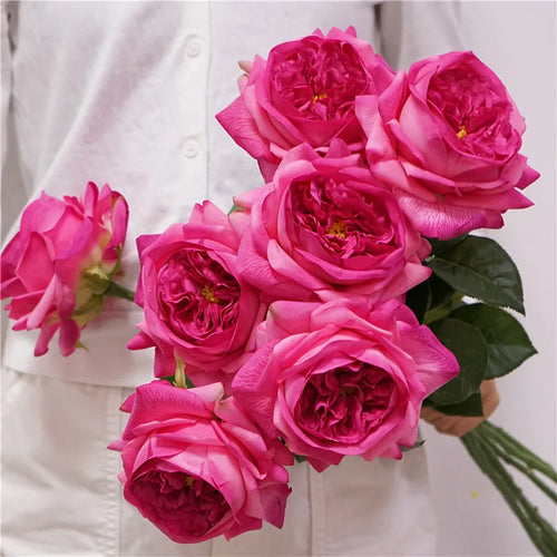 bouquet de fleurs artificielles roses pour décoration et événements - vue 2 sur 14