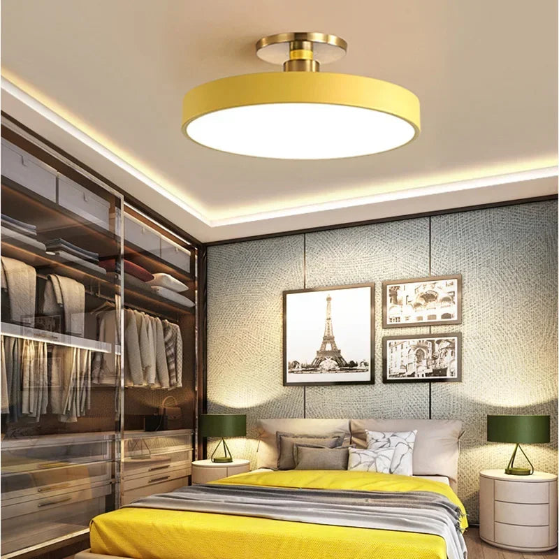 Plafond moderne à LEDs lustre Makaron plafonniers salon chambre étude salle enfant couloir maison intérieur lampes nordiques éclairage - vue 10 sur 20