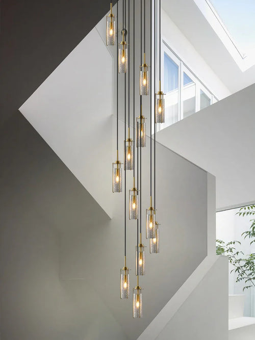 lustre en verre pour éclairage décoratif intérieur suspendu - vue 2 sur 15