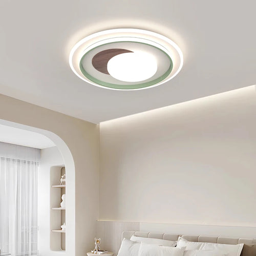 lustre nordique en bois pour éclairage intérieur lampara techo - vue 3 sur 14