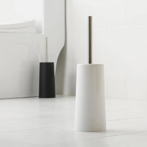 ensemble de brosse de toilette et support autonome pour salle de bain - vue 2 sur 9