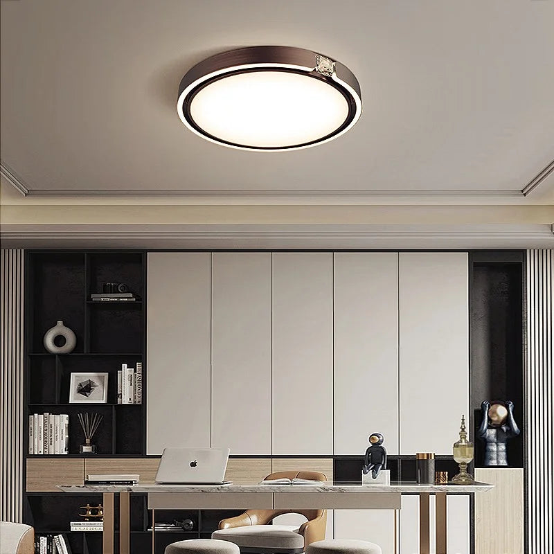 Plafonnier LED en diamant au design nordique haut de gamme - vue 3 sur 12