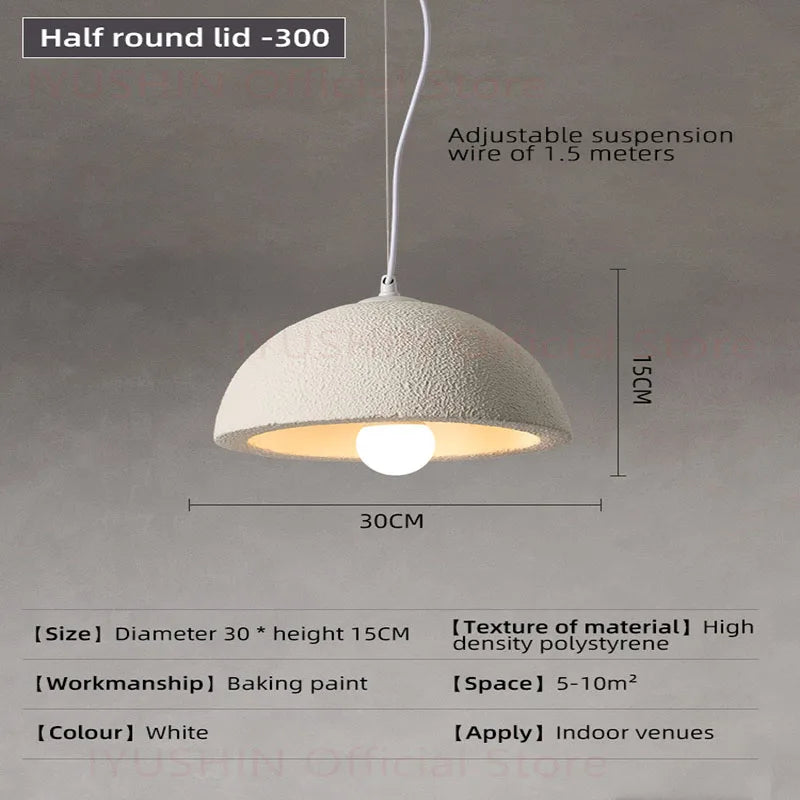 lustre nordique wabi sabi pour décoration intérieure et éclairage suspendu - vue 11 sur 11